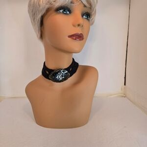 Handmade Choker Necklace. 12" + Ties Each Side
